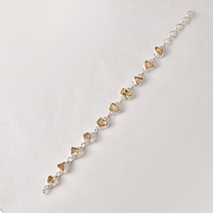 925 Sterling Silver Women Fashion <b>Gemstone</b> <b>Bracelet</b> Trendy Natural Aquamarine <b>Gemstone</b> <b>Bracelets</b> 925 Sterling Citrine <b>Bracelets</b> - Product Image 4