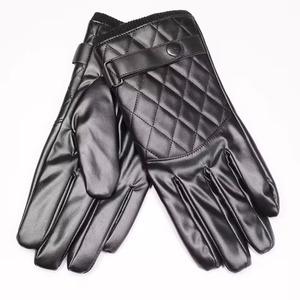 Guantes de Cuero Acolchados Negros para Mujer, Largos hasta la Muñeca, Térmicos, Casuales de Invierno, con Forro de Seda, Estilo Sencillo, Compatibles con Pantallas Táctiles - Product Image 5