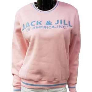 Women's Pink Crewneck Sweatshirt Casual Long Sleeve Pullover Everyday Streetwear Comfortable Lifestyle Clothing Top - Product Image 6