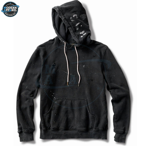 Hoodies Distressed en Coton Mélangé Respirant de Qualité Supérieure – Nouvelle Collection Homme Style Unique – Vente Flash - Product Image 2