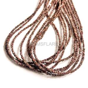 Cuentas de diamante rojo natural, cuentas de diamante rojo sin cortar de 2-3 mm, pequeñas cuentas de diamante rojo en bruto, pepitas de diamante en bruto para la fabricación de joyas. - Product Image 3