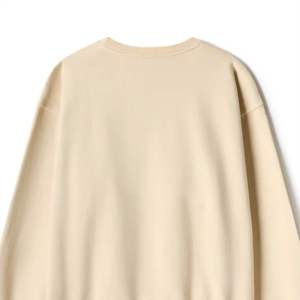 Sweat-shirt à col rond pour femme, 100% coton, tricoté, couleur unie, décontracté, pour l'automne, respirant, manches longues, coupe classique - Product Image 2