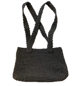 Bolso de Hombro de Paja Tejido a Mano para Mujer, Estilo Moderno, Bolso de Playa de Macramé y Ganchillo - Product Image 1