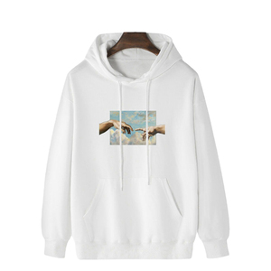 เสื้อฮู้ดดี้ผู้ชายลายกราฟิก สตรีทแวร์ ทรงโอเวอร์ไซส์ ผ้าฝ้าย พูลโอเวอร์ ผ้าฟลีซ มีฮู้ด สวมใส่สบายๆ สำหรับฤดูใบไม้ร่วง ลายพิมพ์ เสื้อฮู้ดดี้ขายส่ง - Product Image 1