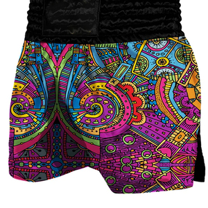 Shorts de boxe MMA personnalisés avec logo, motif uni, taille élastique, fermeture décontractée, séchage rapide, respirant, vêtements de sport - Product Image 6