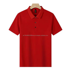 Camiseta Polo Casual de Manga Corta para Hombre, Camiseta Básica Ajustada de Color Sólido, Camiseta de Mezcla de Poliéster y Algodón para Hombre, Camiseta Básica - Product Image 2