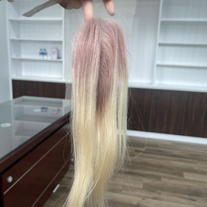 Producto estrella: Cierre de cabello humano vietnamita 100% con encaje HD, rubio, liso y ondulado, sin enredos ni caída. - Product Image 6