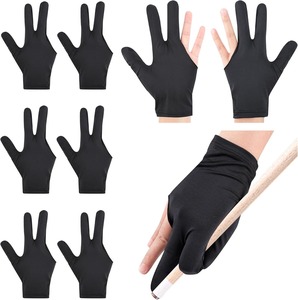 Guantes profesionales de billar para jugadores, guantes de billar con control suave del taco, guantes antideslizantes de ajuste cómodo, guantes de tres dedos - Product Image 5