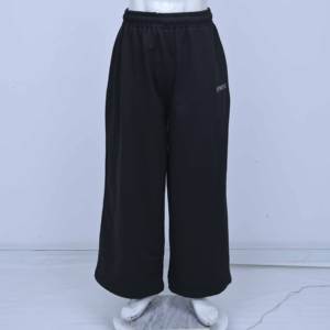 Pantalones Deportivos Holgados de Alta Calidad con Logotipo Personalizado, Pantalones Anchos de Felpa con Bordado de Logotipo Personalizado para Hombre, Estilo Hip Hop - Product Image 1