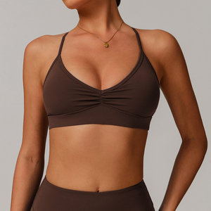 WEAR INTERNATIONAL Nouveau style Ensemble de yoga 2 pièces pour femme, soutien élevé, séchage rapide, respirant, soutien-gorge de sport à col en U et leggings sans couture - Product Image 4