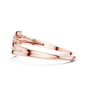 Anillo Minimalista con Diamante Cultivado en Laboratorio, Oro Rosa de 18 Quilates, Chapado en Rodio de Lujo, para Compromiso, Boda, Uso Diario y de Oficina para Mujer - Product Image 3