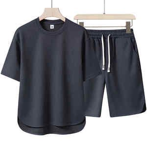 2026 With Your Design Sky Blue Summer Men Women Clothing 50 Colors Top T-Shirt With <b>Matching</b> Shorts Two Piece Outfit - Product Image 4