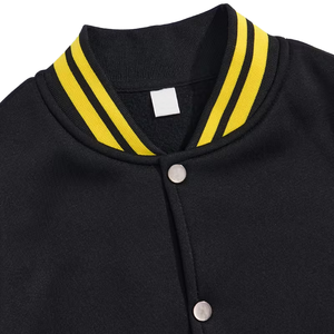 Blouson universitaire unisexe d'hiver le plus vendu, de haute qualité, uni, en polaire, col en V, coupe classique, respirant, à prix abordable - Product Image 5