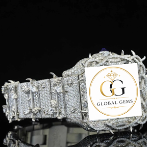 Reloj de Diamantes Totalmente Blanco para Negocios, Eventos Formales y Oficina, Disponible a Precio Accesible, Venta al Por Mayor - Product Image 3