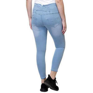 Jeans Ajustados de Cintura Alta para Mujer, Alta Calidad, Nuevo Diseño de Moda en Tallas Grandes, con Características Transpirables Personalizadas, OEM - Product Image 4