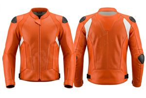 Veste de moto en cuir véritable de haute qualité pour hommes, à manches longues, équipement de protection, veste de motard, vente en gros - Product Image 3