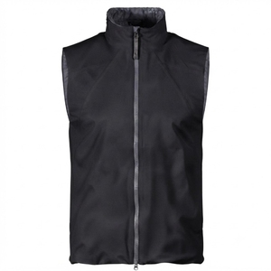 Gilet zippé à col montant pour homme, coupe-vent, décontracté, couleur unie, en polyester, style printemps, respirant - Product Image 2