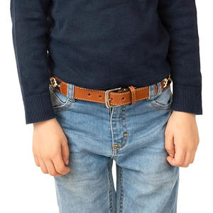 Ceinture polo en cuir durable avec un design tissé détaillé, idéale pour un style décontracté, équestre et un usage quotidien. - Product Image 2