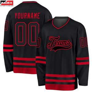 Jersey de hockey sobre hielo personalizado de EE. UU. con logo personalizado, 100% alta calidad, precio de fábrica, pedido al por mayor, uniforme de hockey por sublimación directo de fábrica - Product Image 1