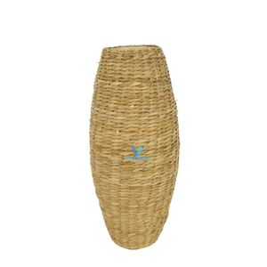 Vases en jonc de mer et jacinthe d'eau faits à la main, directement de l'usine, accessoires naturels pour la maison, vente en gros - Product Image 5