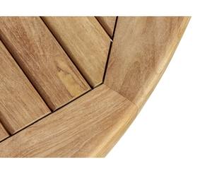 Table ronde moderne en teck pour l'extérieur, imperméable et confortable, avec pieds carrés, pour restaurant, hôtel, appartement, cuisine, salon, terrasse - Product Image 4