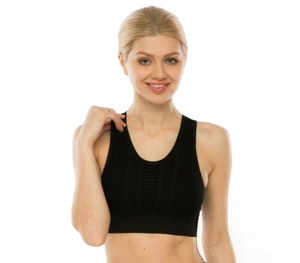Soutien-gorge de sport sans couture à soutien élevé Activités à fort impact Sexy Active Wear Workout Gym Yoga Plus Size Respirant Spandex Doublure - Product Image 1