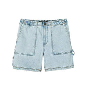 Shorts en jean déchirés bleu clair en coton pour homme, coupe droite, décontractés, OEM - Product Image 6