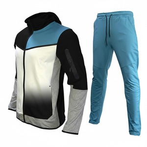 Survêtement de sport haute performance, anti-humidité, qualité export, style simple, décontracté, avec fermeture éclair - Product Image 5