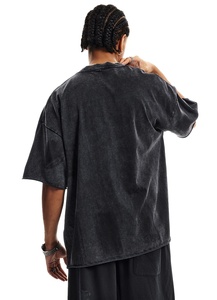 T-shirt surdimensionné pour homme en coton biologique, t-shirts à manches courtes pour homme, t-shirts d'été pour homme, t-shirt décontracté en jersey - Product Image 2
