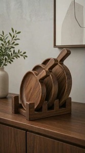 Good Quality Wooden Square Classic Serving Tray With Smooth Polished Finish Multipurpose Dining Food Tray For <b>Breakfast</b> - Product Image 6