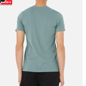 INDEX SPORTSWEAR Men's Solid Color Short Sleeve T-Shirt O-Neck Regular Fit Cotton Jersey Casual Wear - Product Image 5