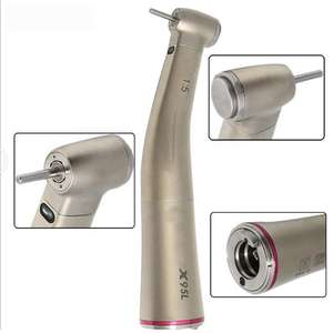 Pièce à main Contra-Angle à anneau rouge avec logo personnalisé, éclairage à fibre optique, manuelle, réutilisable et écologique, outil dentaire - Product Image 3