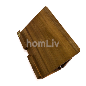 Natural Teak Wooden Adjustable <b>Tablet</b> <b>Stand</b> Cookbook Holder Foldable Display Rack for Kitchen Counter Office Desk Handmade Gift - Product Image 4