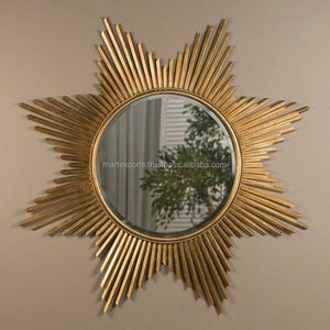 Espejo de pared metálico minimalista con marco plateado Diseño simple y elegante para la decoración del hogar para estilos vintage y modernos - Product Image 2