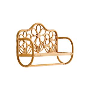 Estante de Mimbre Tejido a Mano Ecológico para Niños, Estante de Almacenamiento de Pared con Arco Floral para Guardería, Estante Boho Hecho a Mano, Venta al por Mayor - Product Image 1