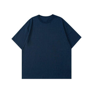 เสื้อยืดโอเวอร์ไซส์ คอกลม แขนสั้น ผ้าหนา สีพื้น ทรงหลวม สไตล์สตรีทแวร์ - Product Image 1