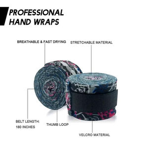 Vendas de Boxeo con Logotipo Personalizado, Vendajes de Entrenamiento Cómodos, Transpirables y de Soporte - Product Image 4