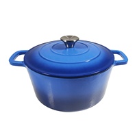 Signature Batterie de cuisine en fonte émaillée Casseroles en fonte 5L Meilleures casseroles en fonte