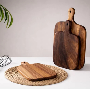 Planche à découper multifonctionnelle en bois pour la cuisine, planche à fromage, durable, naturelle, pour couper les aliments - Product Image 1