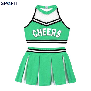 Uniforme de cheerleading pour adultes OEM, anti-transpiration, respirant, 100% polyester, imprimé par transfert thermique, costume personnalisé - Product Image 3