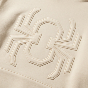 Sudadera con capucha personalizada con gráficos y pedrería para hombre, diseño de telaraña, de algodón pesado, proveedor de sudaderas con capucha tipo pulóver. - Product Image 5