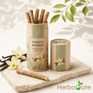 Limpiador Dental Herbal de Madera Miswak con Sabor a Vainilla Refrescante para la Higiene Dental Diaria y un Aroma Duradero - Product Image 1