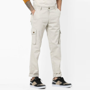 Fashionable Casual <b>Cargo</b> Pant with Button Fly Made of Soft Durable 100% Cotton for Men for Street Style and Adventure - Product Image 1