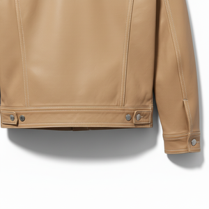 Custom Fashion <b>Genuine</b> <b>Leather</b> <b>Jacket</b> for Men Solid Color Luxury Classic Design High Quality Professional <b>Jacket</b> for Men - Product Image 5