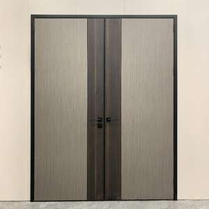 Porte intérieure minimaliste en panneau mélaminé de 45 mm avec surface finie pour chambre à coucher - Product Image 4