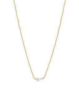 Collier en perles de coquillages naturelles faites à la main, pierres précieuses rondes de 10-4 mm, or 18 carats, argent sterling 925 - Product Image 1