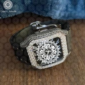 Montre pour homme Charm Jewells en acier inoxydable, boîtier de 40 mm, accents de diamants, analogique, luxe, mode, mouvement mécanique, date automatique, fonction push - Product Image 4