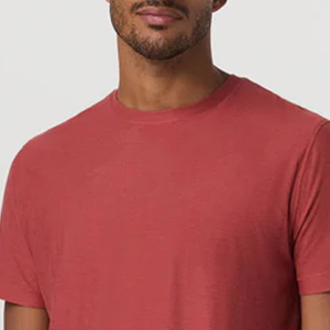 T-shirt pour homme vintage rouge avec logo personnalisé, coton doux de qualité supérieure, col rond décontracté, manches courtes, streetwear quotidien, mode estivale - Product Image 4