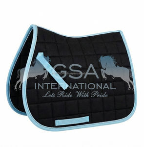 Almohadillas de montura inglesa para salto y doma, de tela de algodón, acolchado cuadrado, transpirables, para deportes ecuestres y competición. - Product Image 2