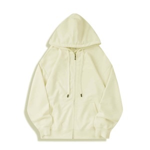 Factory Direct Zip Up Hoodie Heavyweight Cotton Fleece Oversized Full Zip Hoodies Streetwear Casual Winter Apparel Hoodies Men - Product Image 2